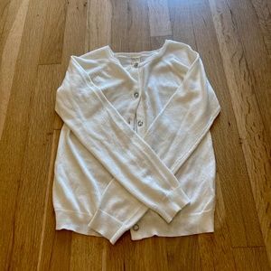 White Button Up Sweater